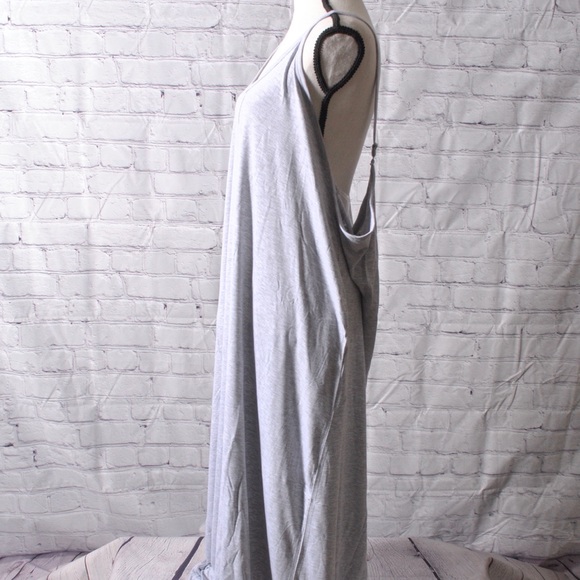 Zenana Premium Plus Size Maxi Dress W/ Pockets Grey 1X, 2X - Picture 5 of 9